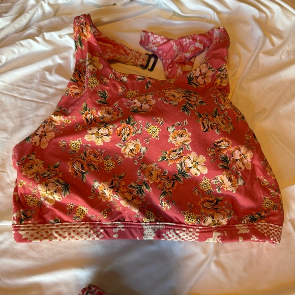 Maaji Reversible Floral / Animal Print Pink Bikini Set - Picture 2 of 9